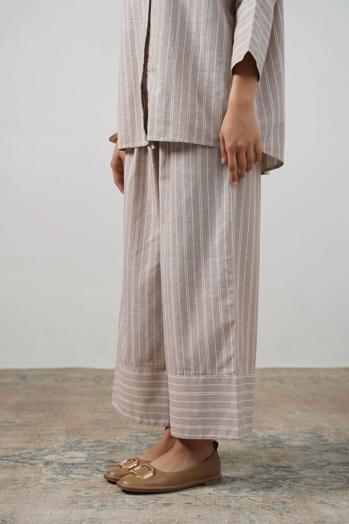 STRIPED LINEN PANTS - Image 4