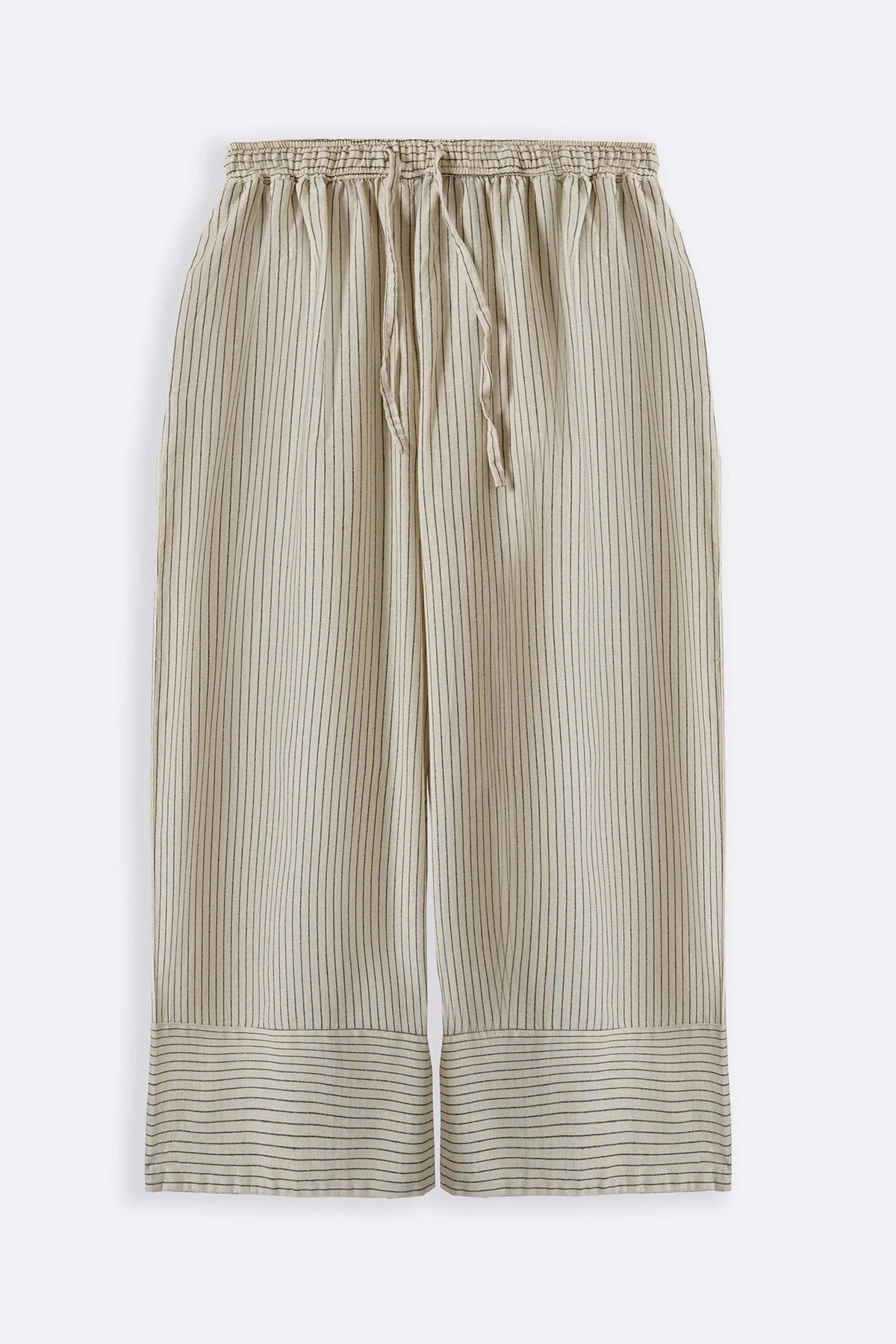STRIPED LINEN PANTS