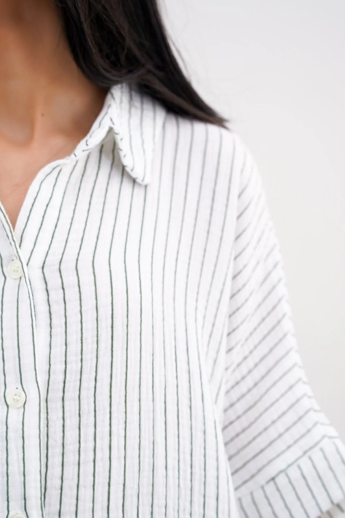 STRIPED MUSLIN SHIRT - Image 3