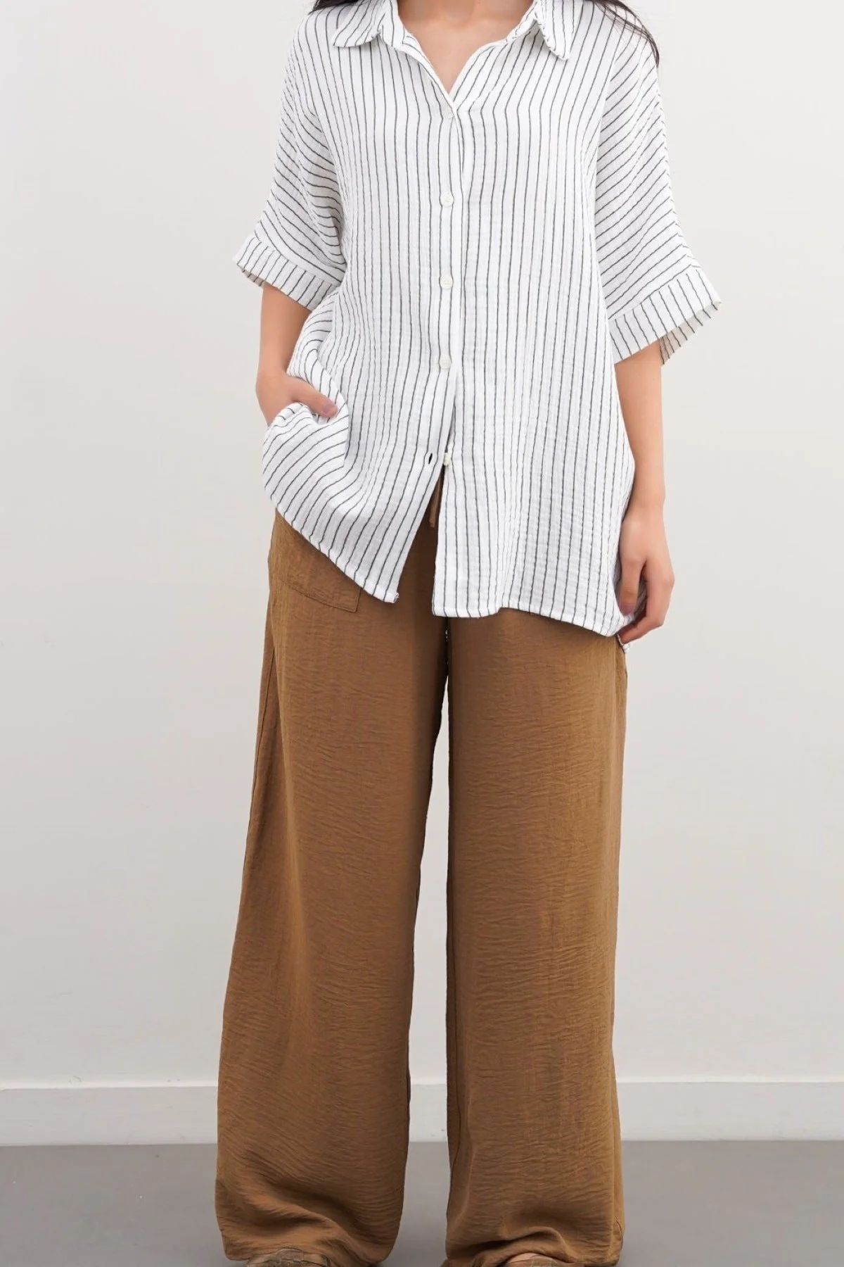 STRIPED MUSLIN SHIRT - Image 4