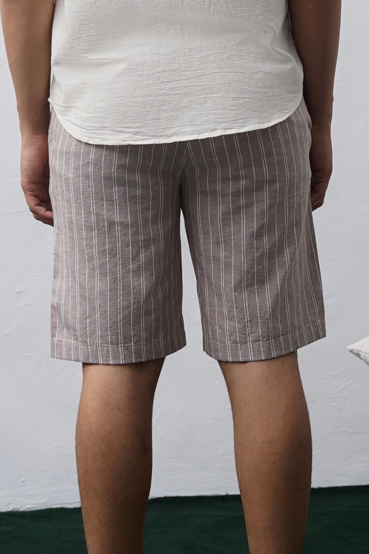 STRIPED SHORTS WITH LINEN - Image 5