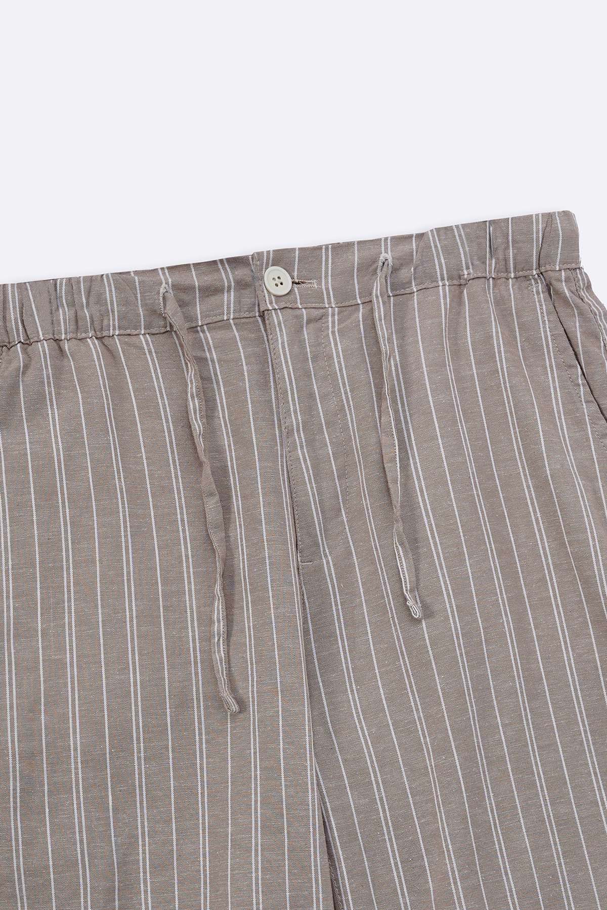 STRIPED SHORTS WITH LINEN - Image 7
