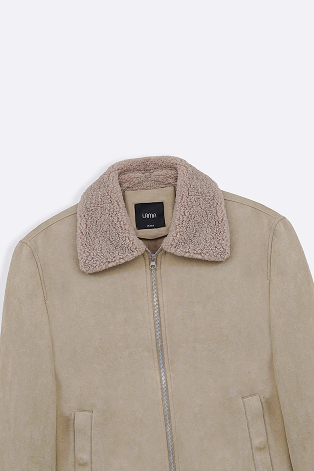 SUEDE EFFECT SHERPA JACKET - Image 2