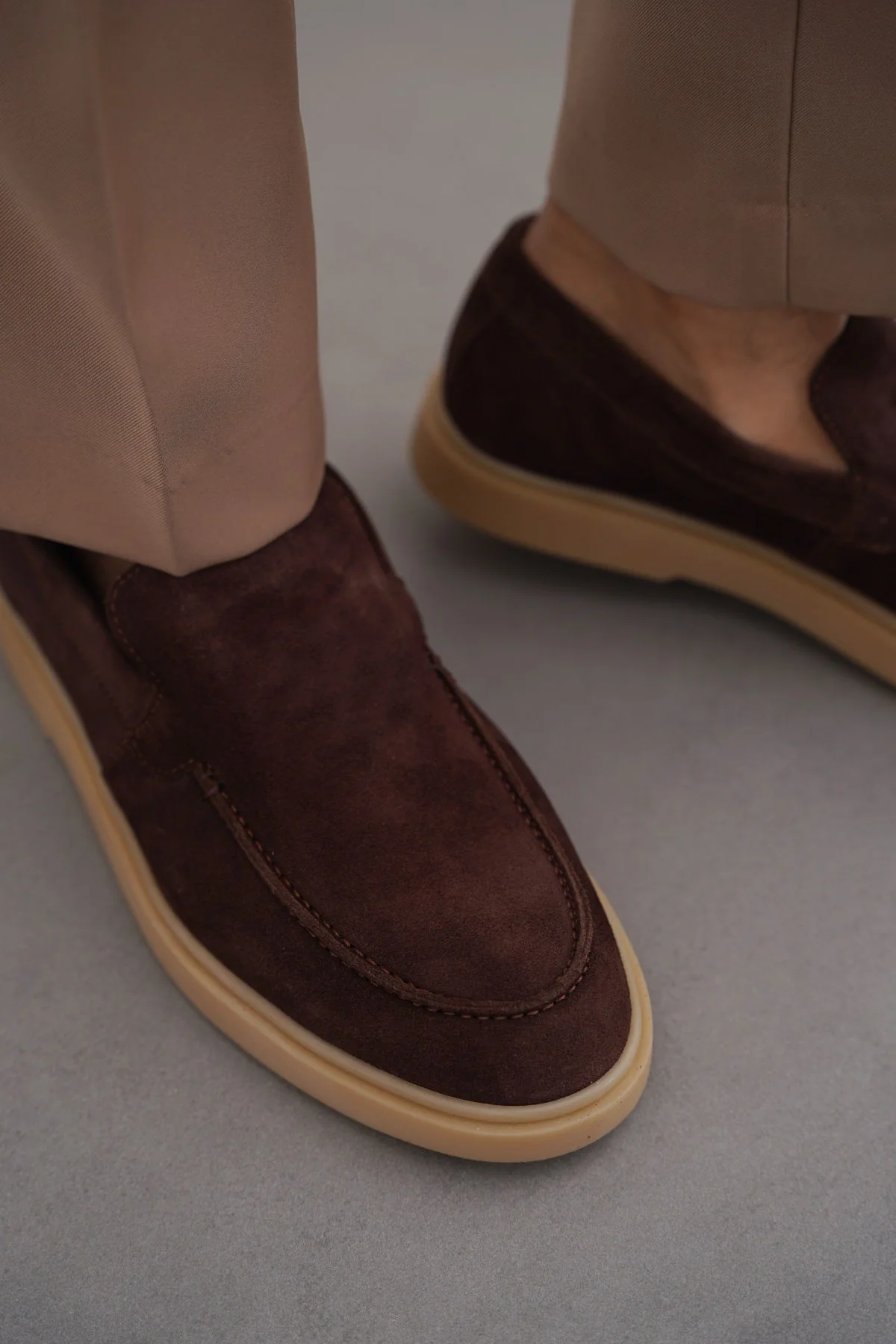 SUEDE LEATHER SLIP-ON LOAFERS - Image 2
