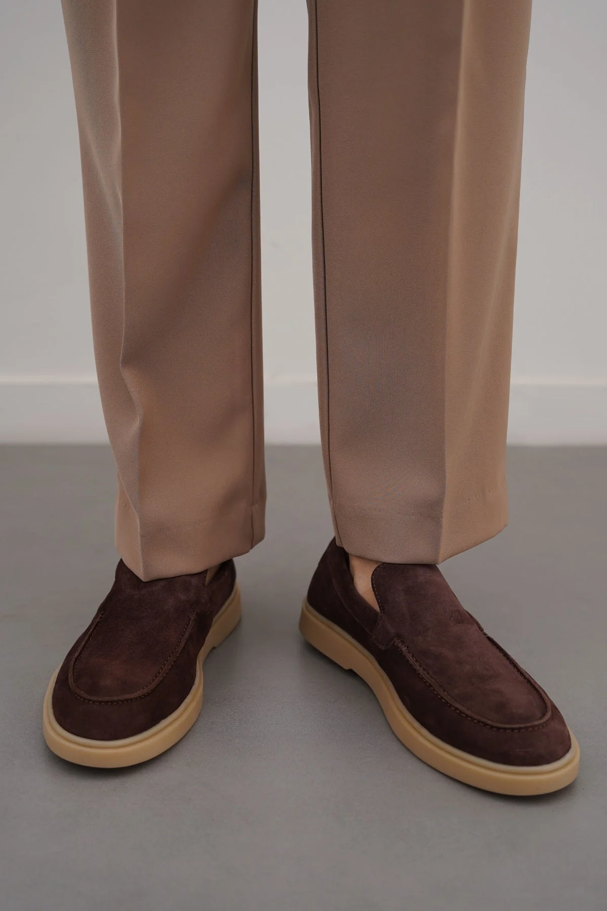 SUEDE LEATHER SLIP-ON LOAFERS - Image 3