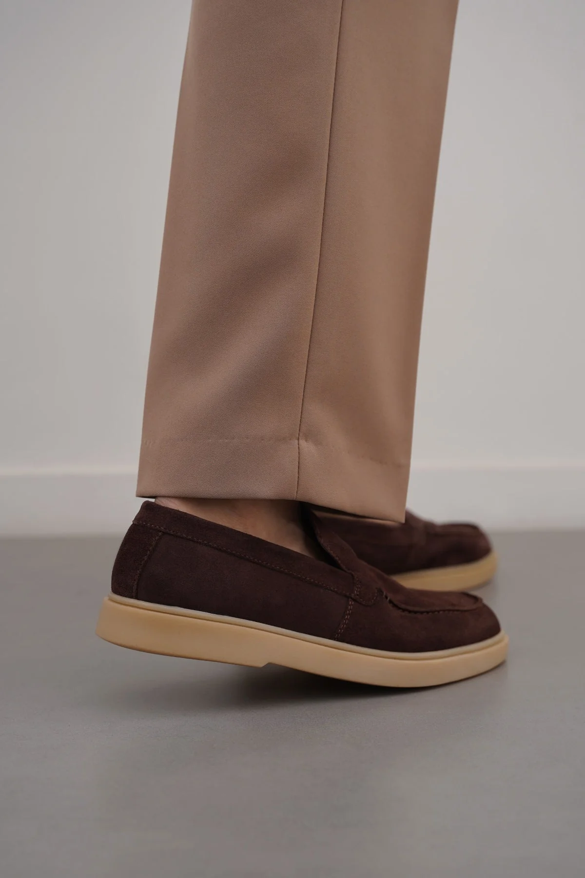 SUEDE LEATHER SLIP-ON LOAFERS - Image 5