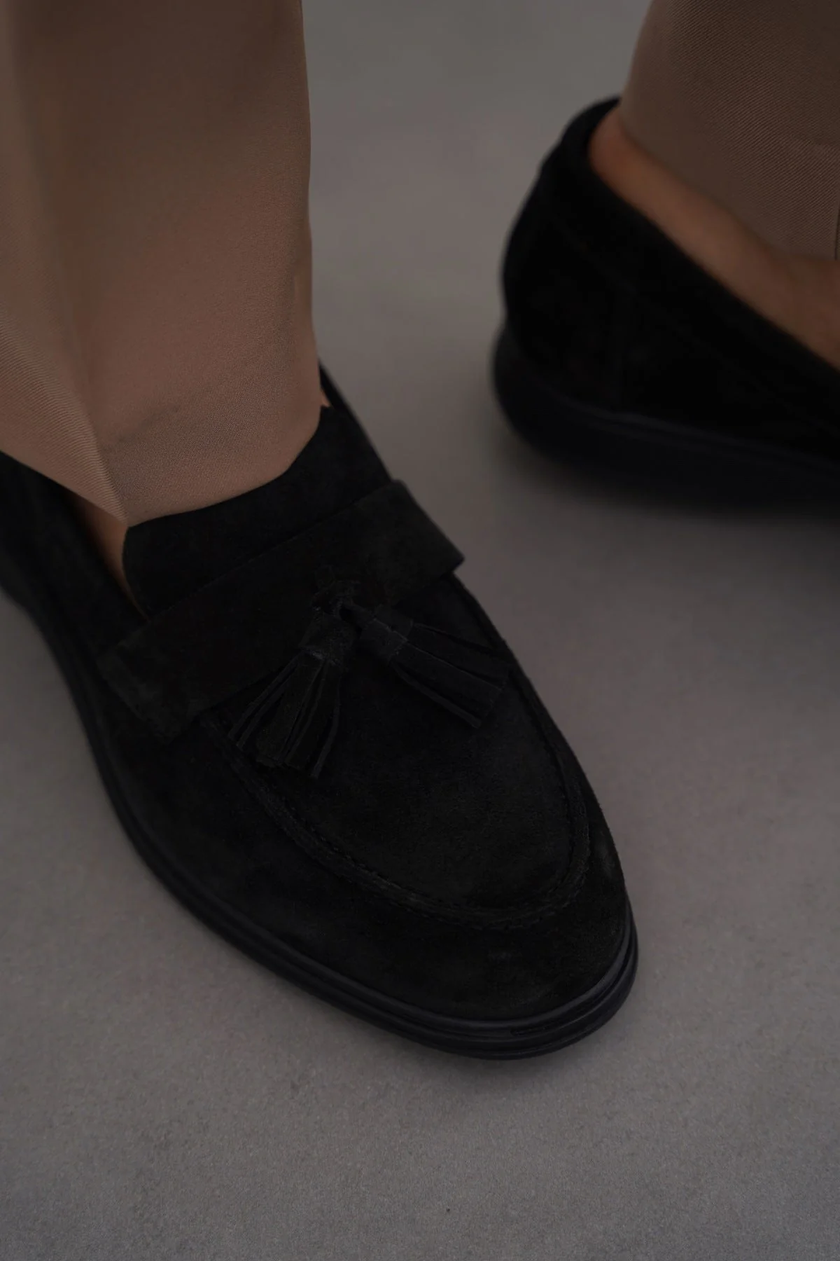 SUEDE LEATHER TASSEL LOAFERS - Image 2