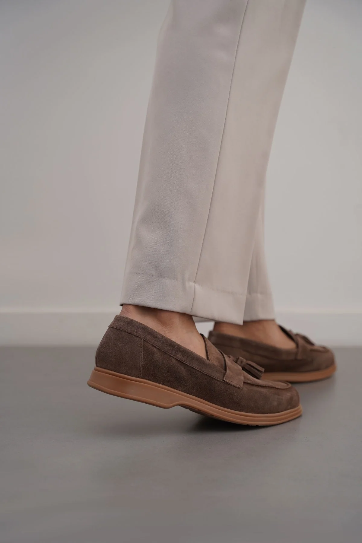 SUEDE LEATHER TASSEL LOAFERS - Image 5