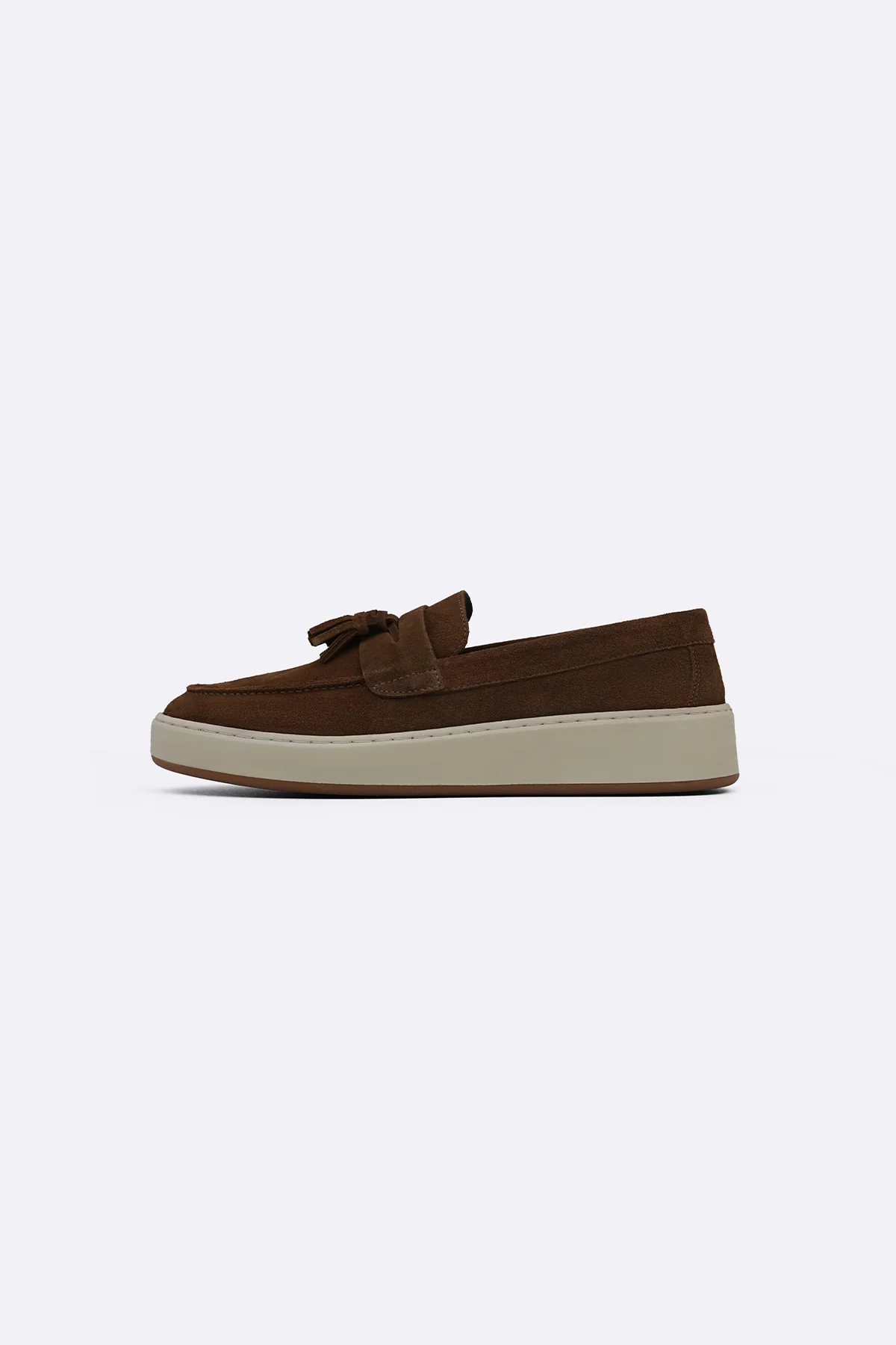 SUEDE LEATHER TASSEL LOAFERS