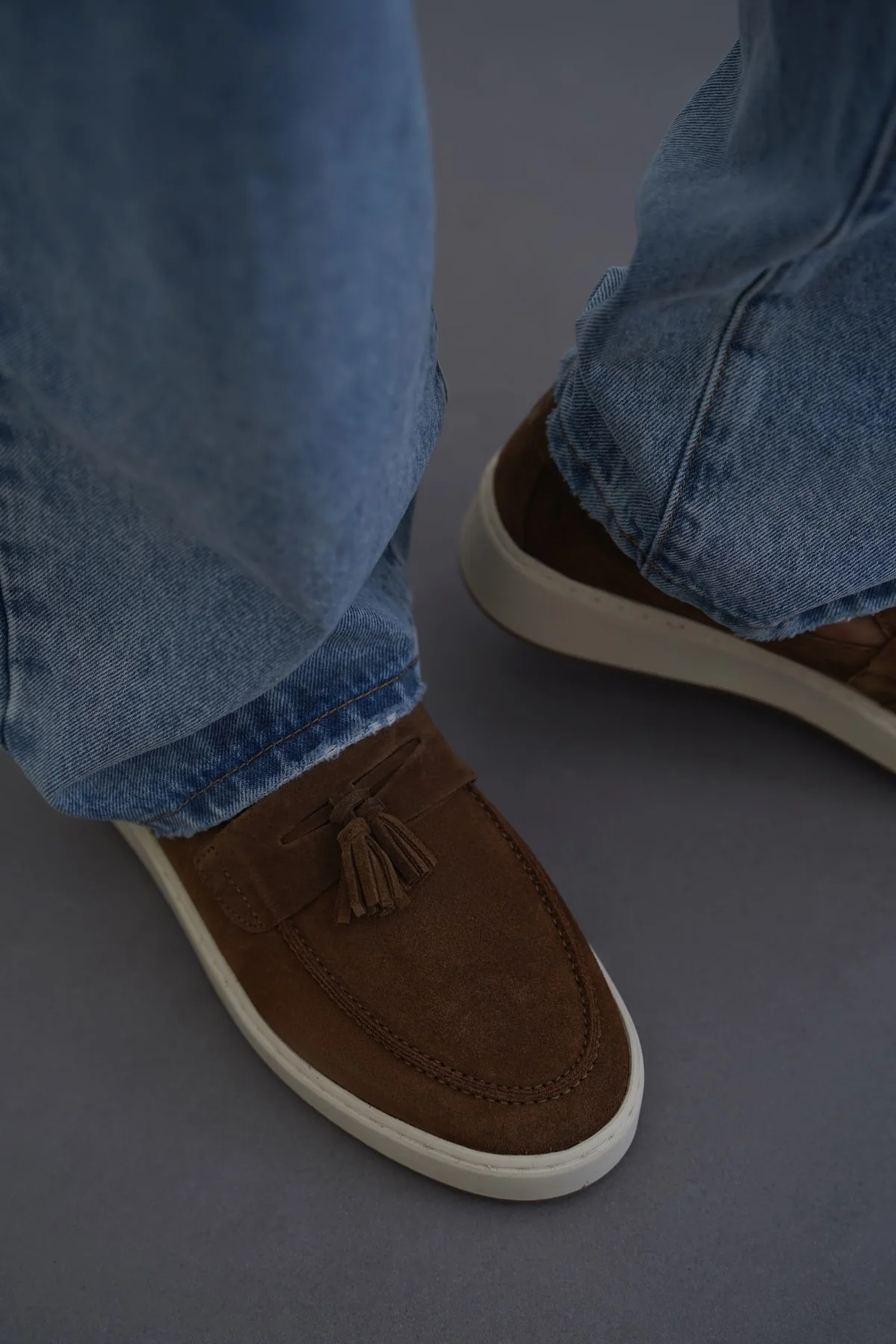 SUEDE LEATHER TASSEL LOAFERS - Image 2