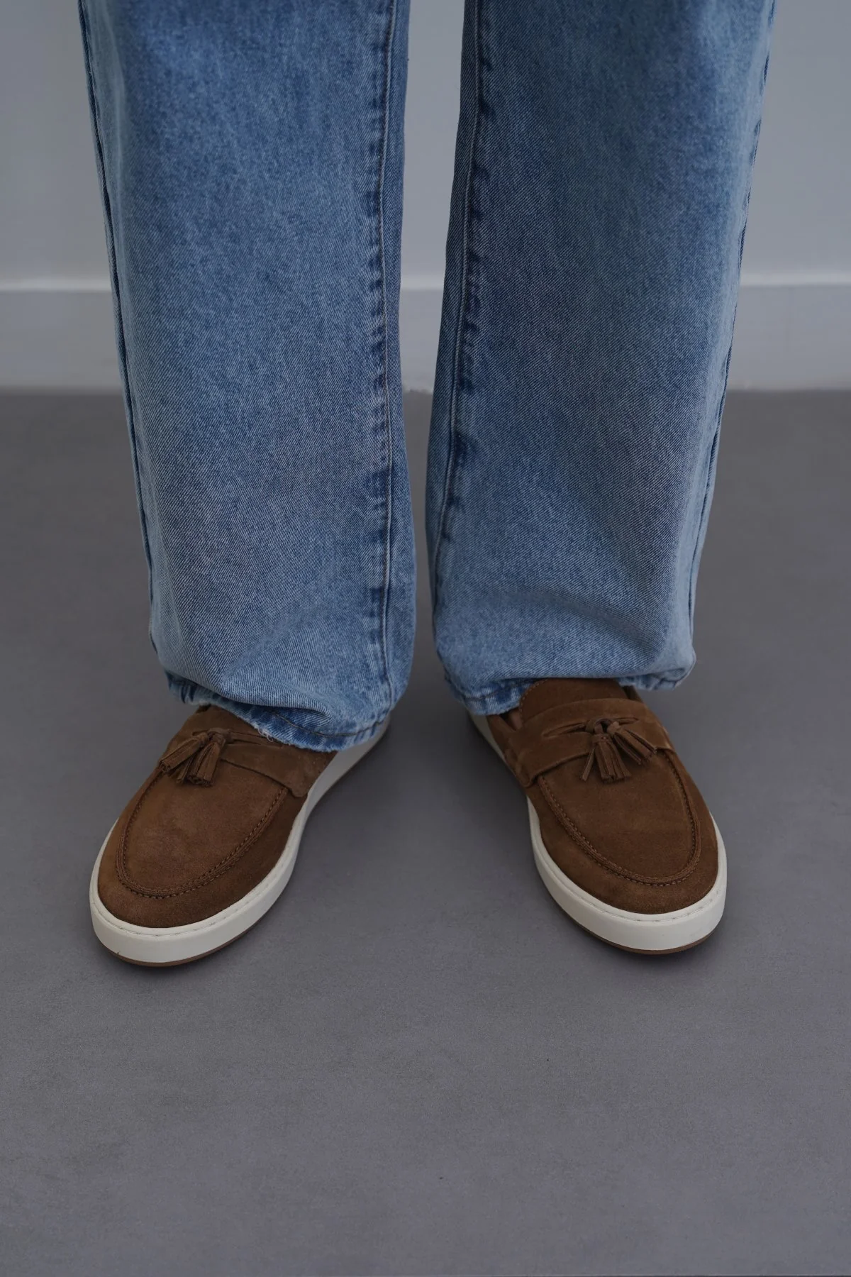 SUEDE LEATHER TASSEL LOAFERS - Image 3