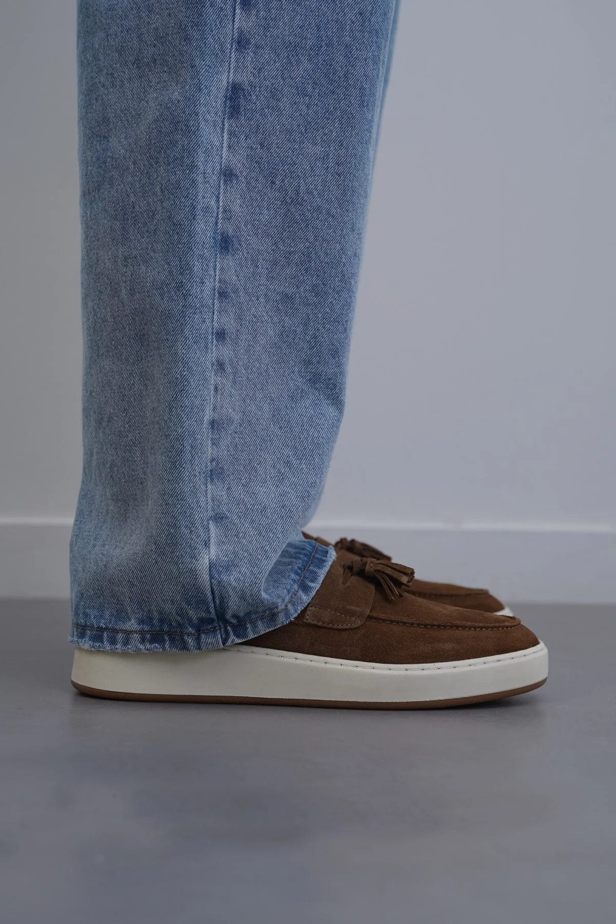 SUEDE LEATHER TASSEL LOAFERS - Image 4