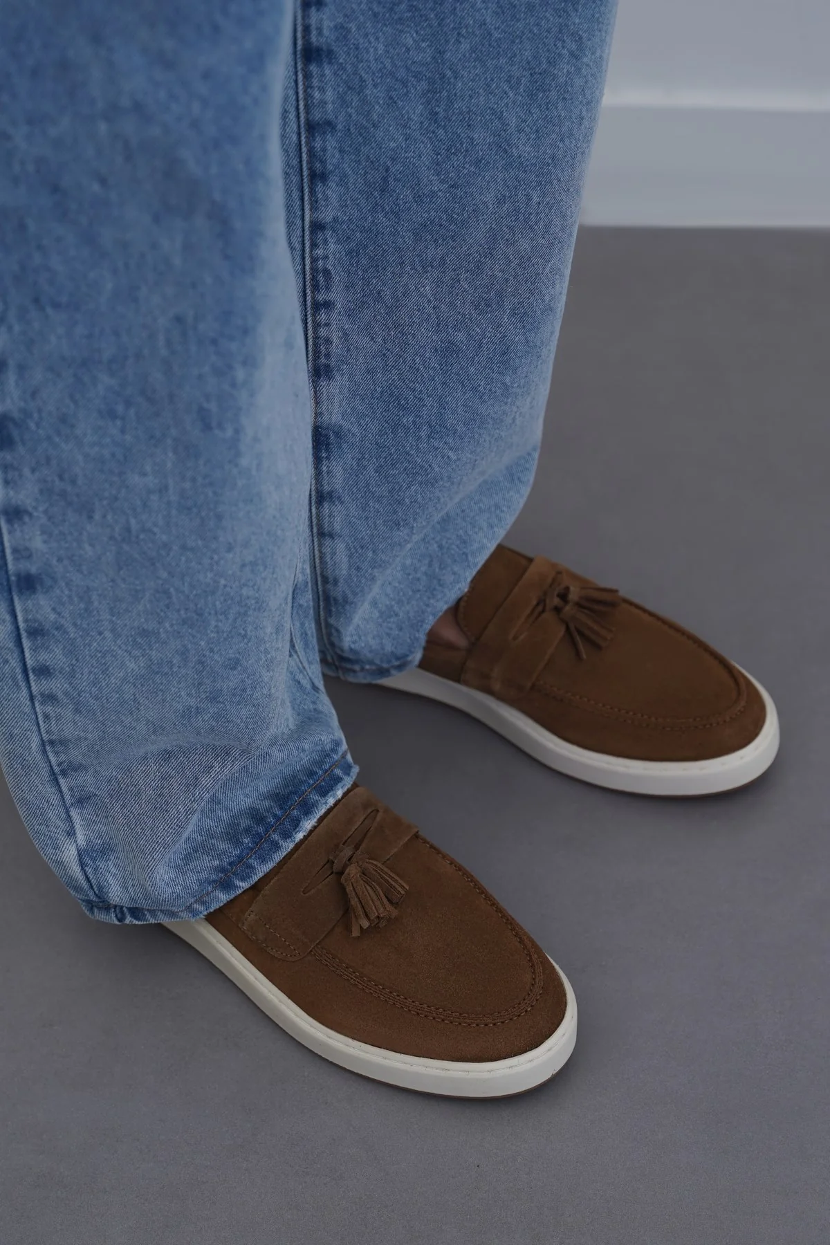 SUEDE LEATHER TASSEL LOAFERS - Image 5