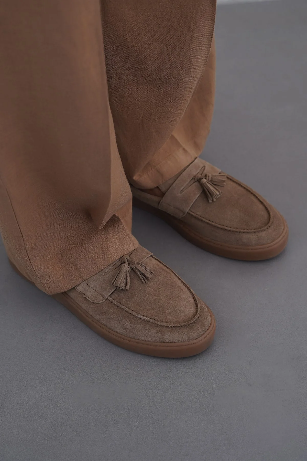 SUEDE LEATHER TASSEL LOAFERS - Image 5