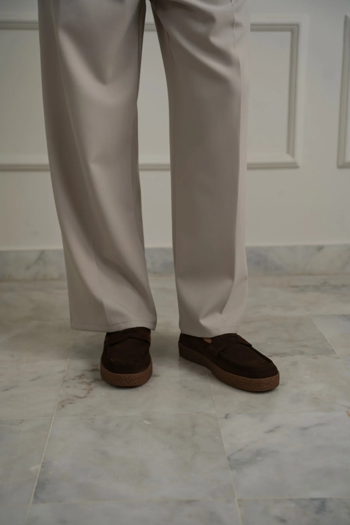 SUEDE PENNY FLATS - Image 3