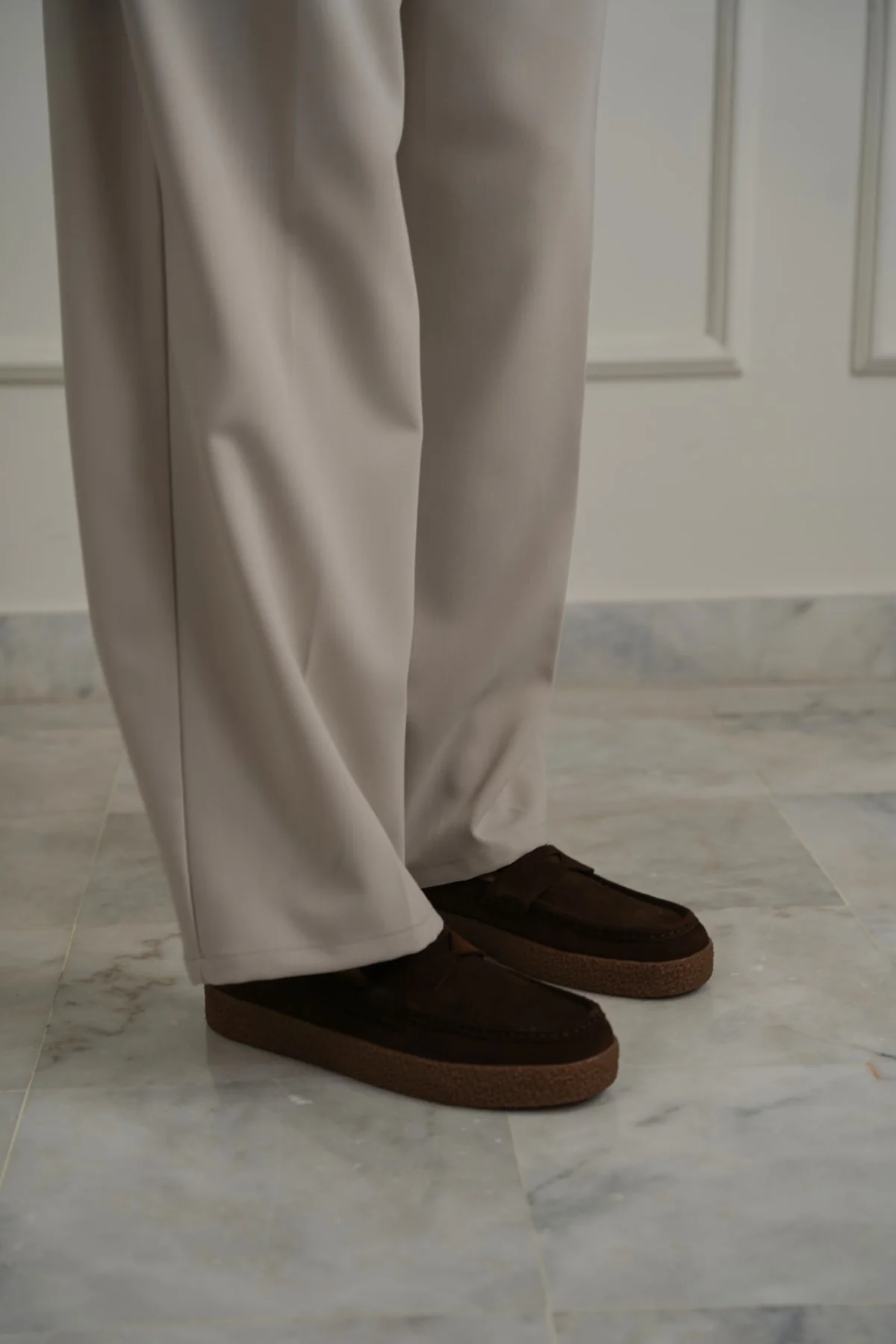 SUEDE PENNY FLATS - Image 4