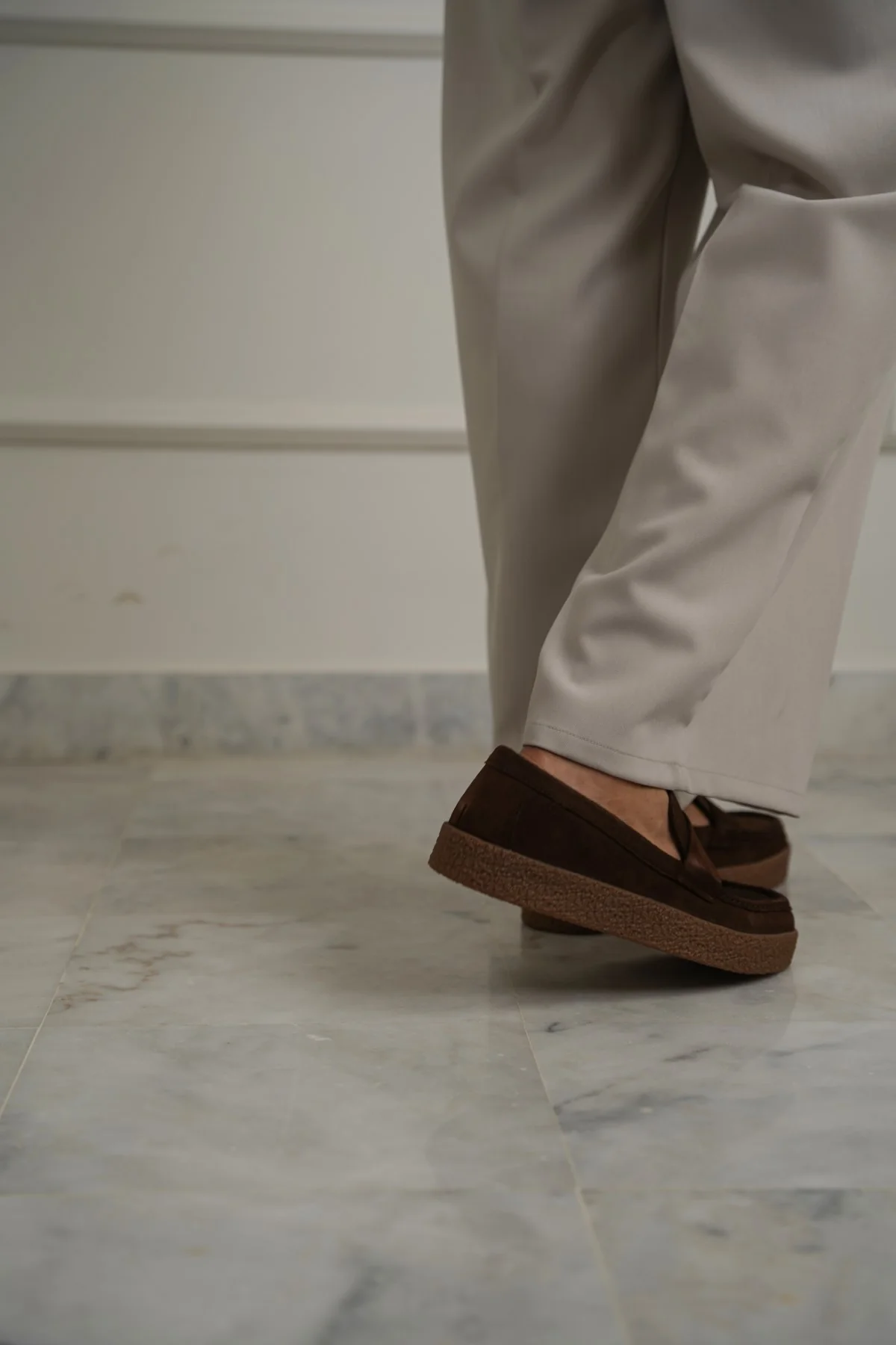 SUEDE PENNY FLATS - Image 6
