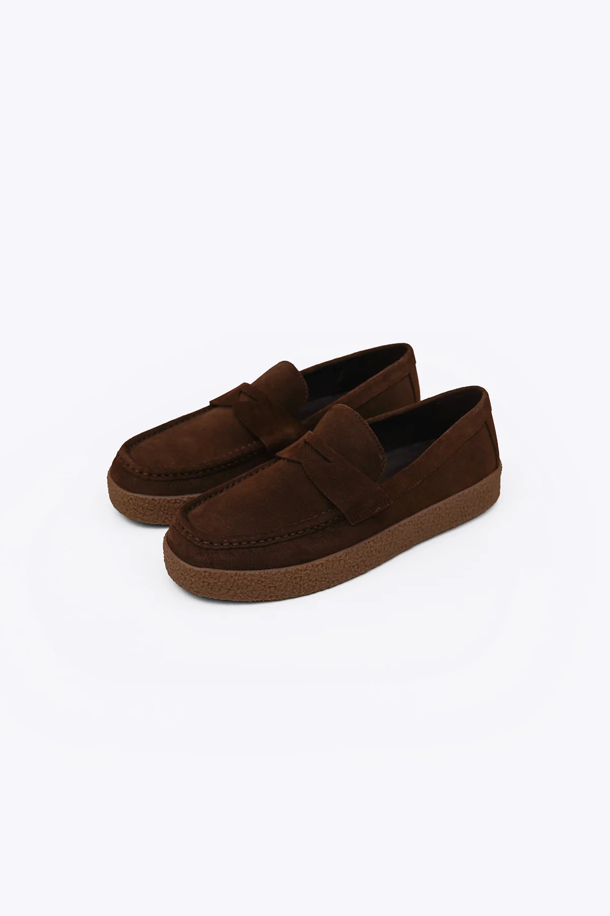 SUEDE PENNY FLATS - Image 7