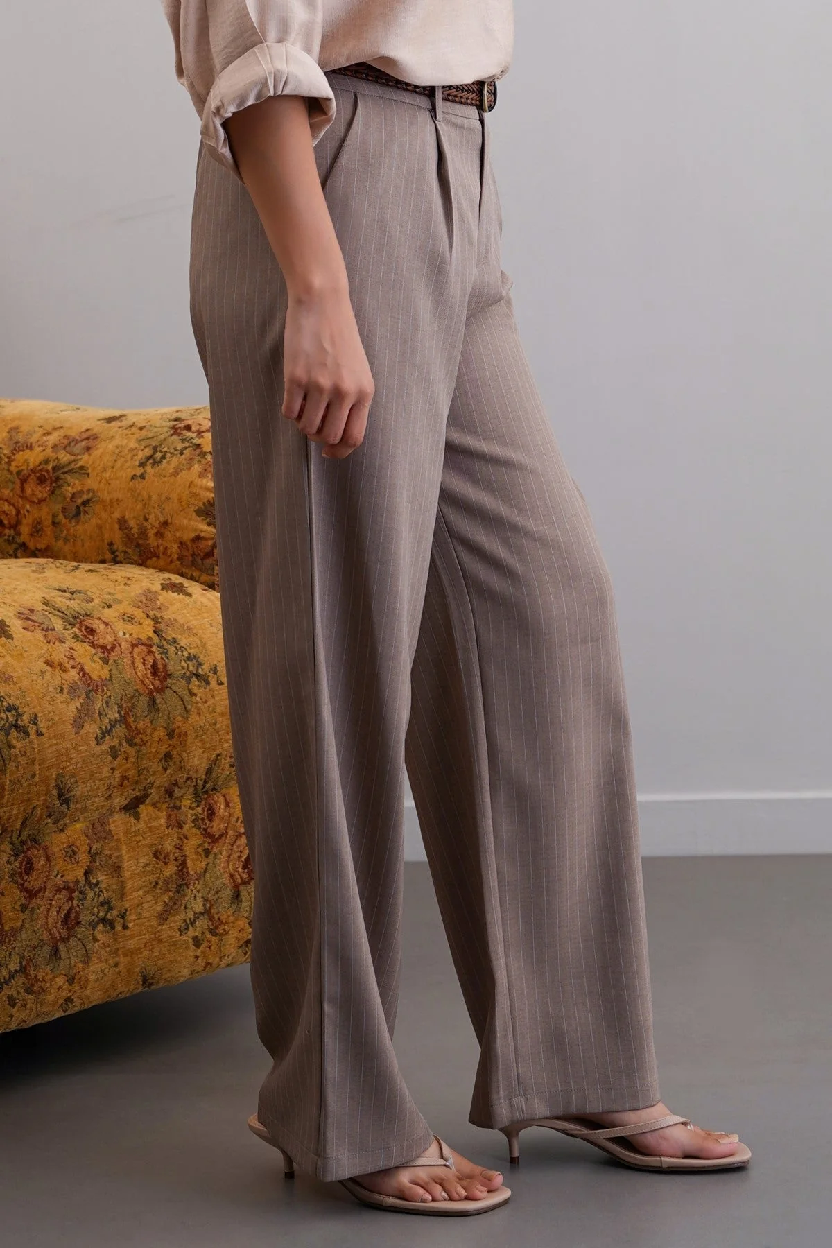 TAILORED PINSTRIPE PANTS