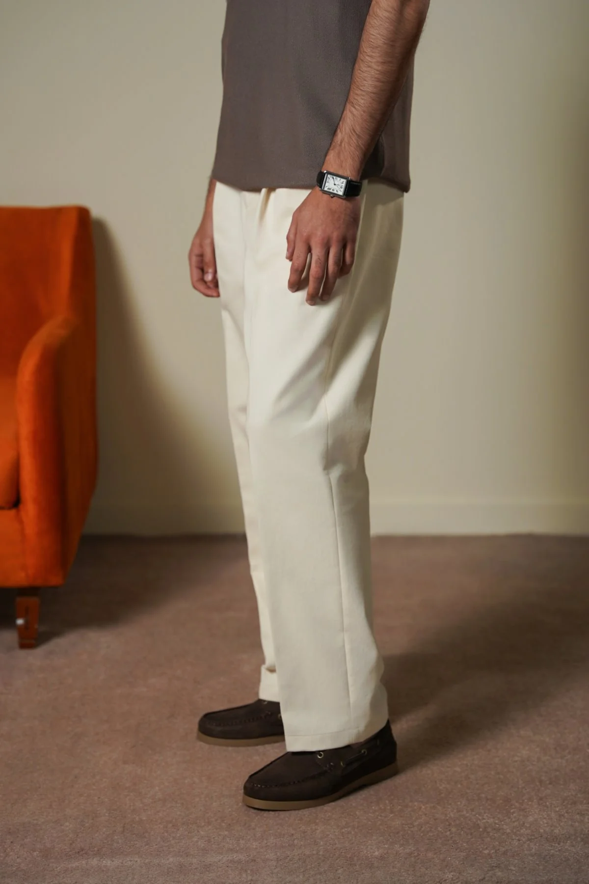 TAILORED TWILL PANTS - Image 3