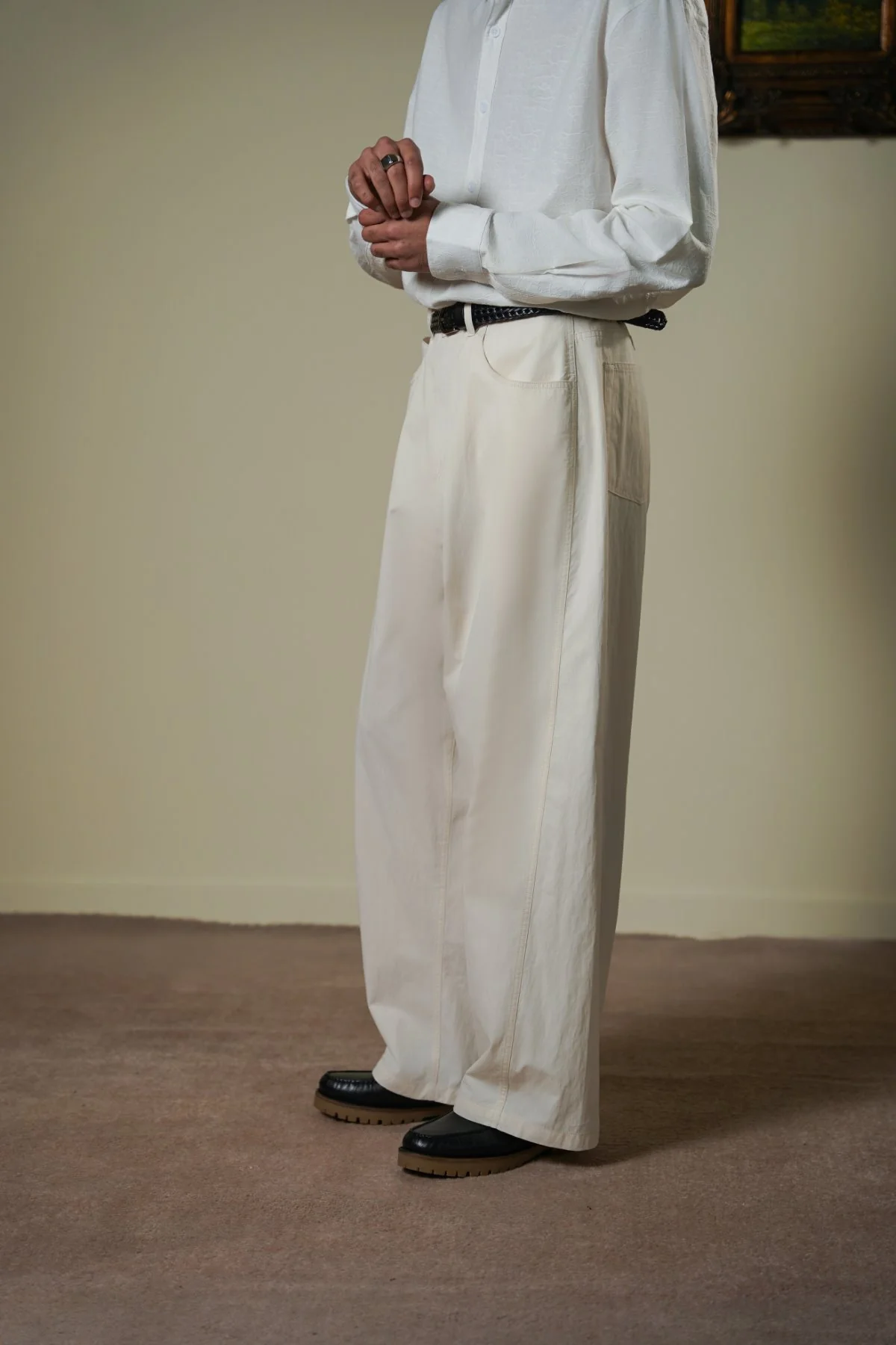 TECHNICAL FABRIC BALLOON PANTS - Image 4