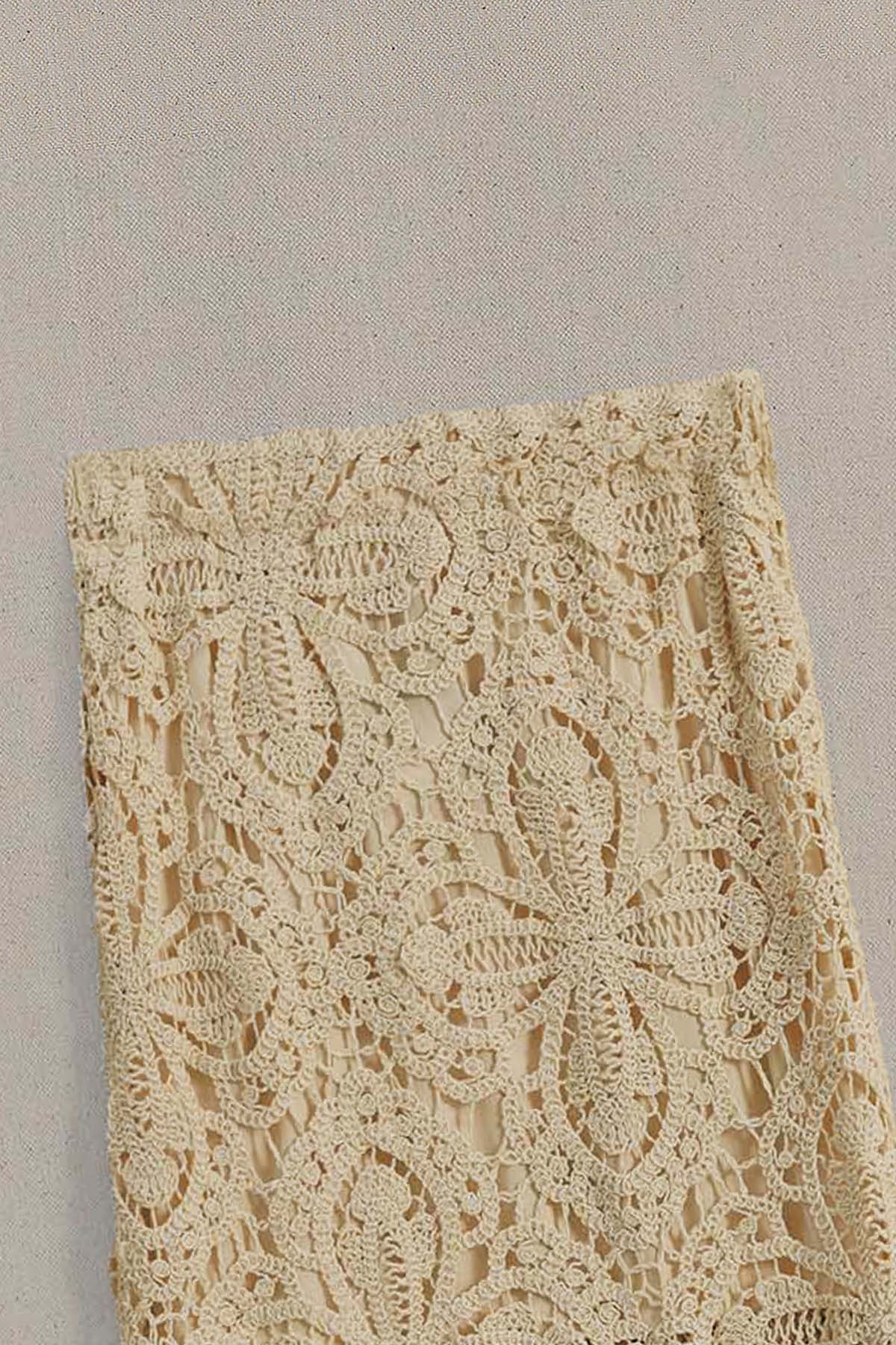 TEXTURED CROCHET SKIRT - Image 5