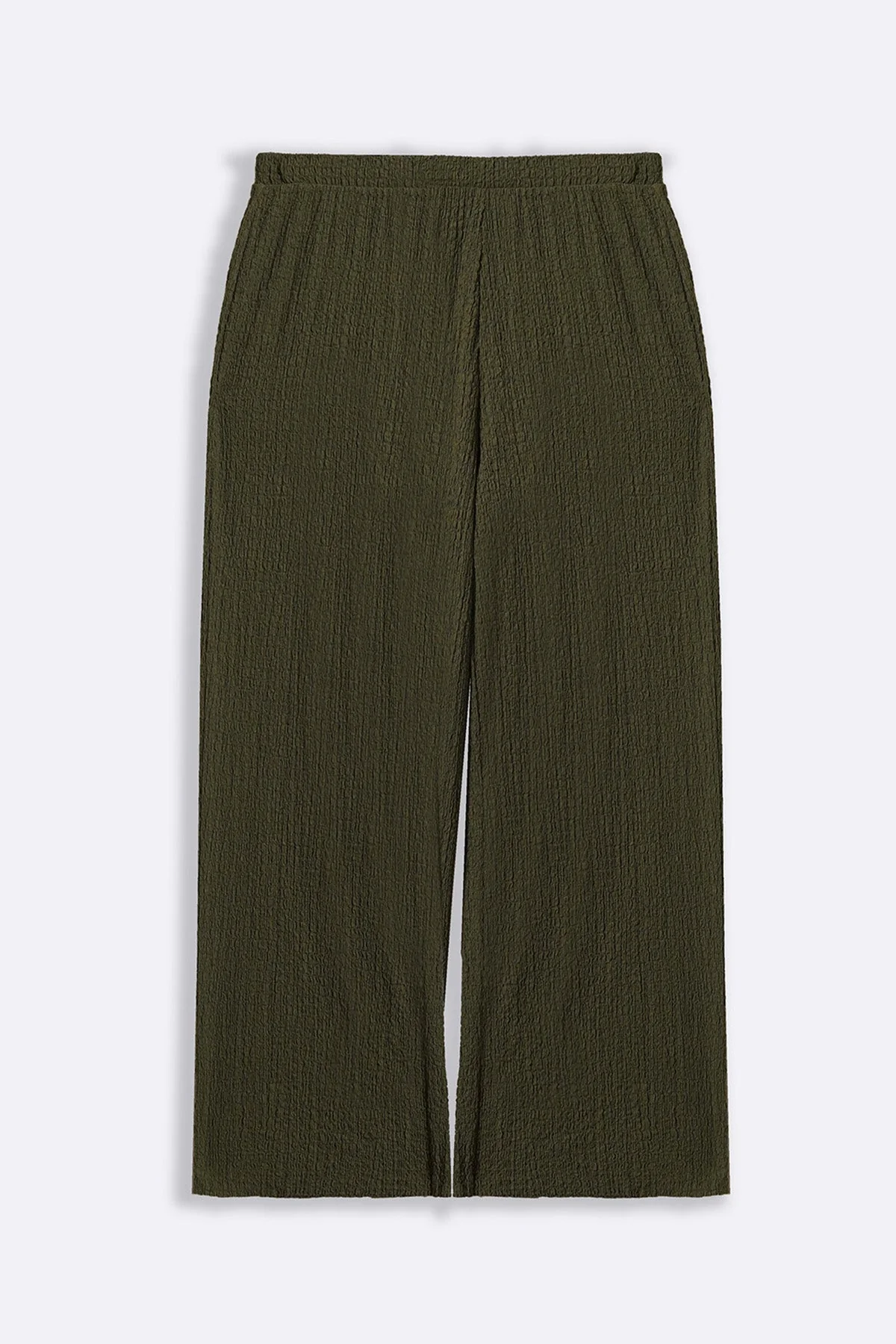TEXTURED STRETCHY PANTS