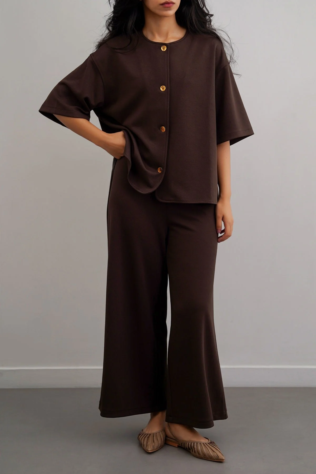 TWILL TEXTURED CULOTTES - Image 3