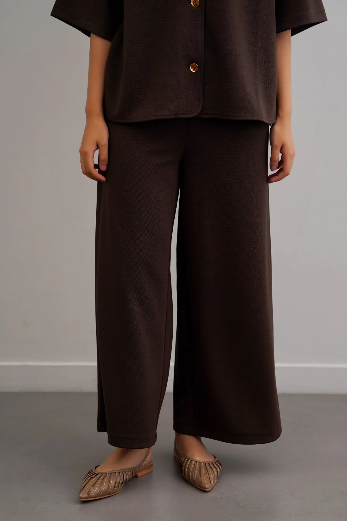 TWILL TEXTURED CULOTTES - Image 5