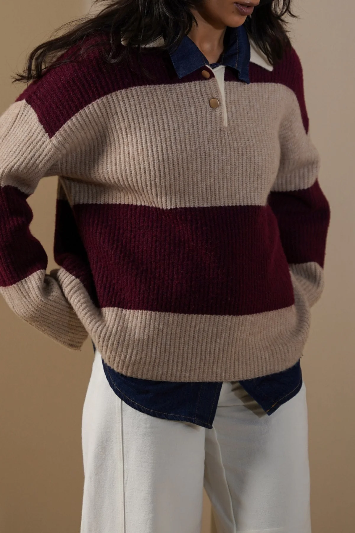 VARSITY STRIPE SWEATER