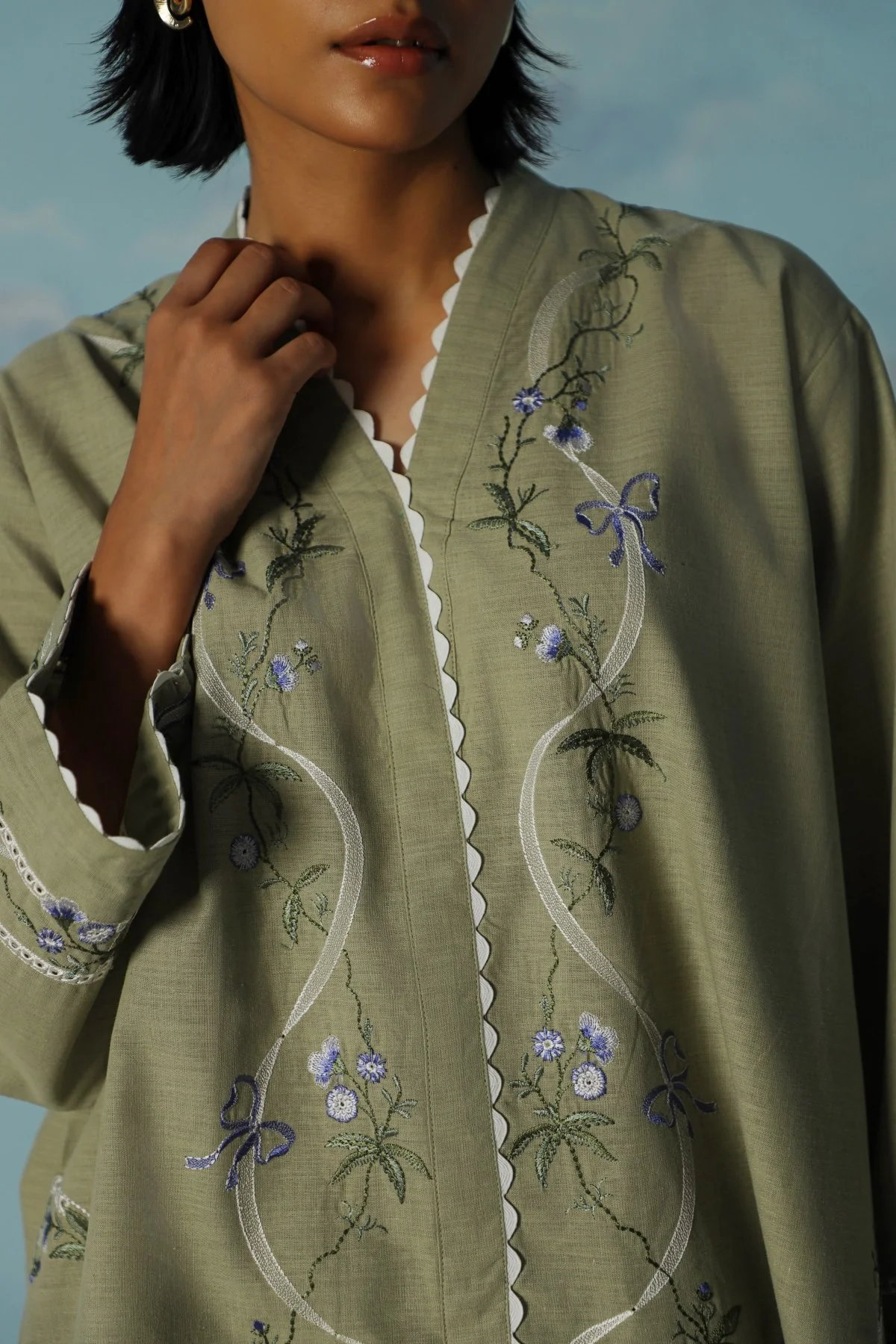 VIOLA AND SAGE EMBROIDERED SHIRT - Image 3