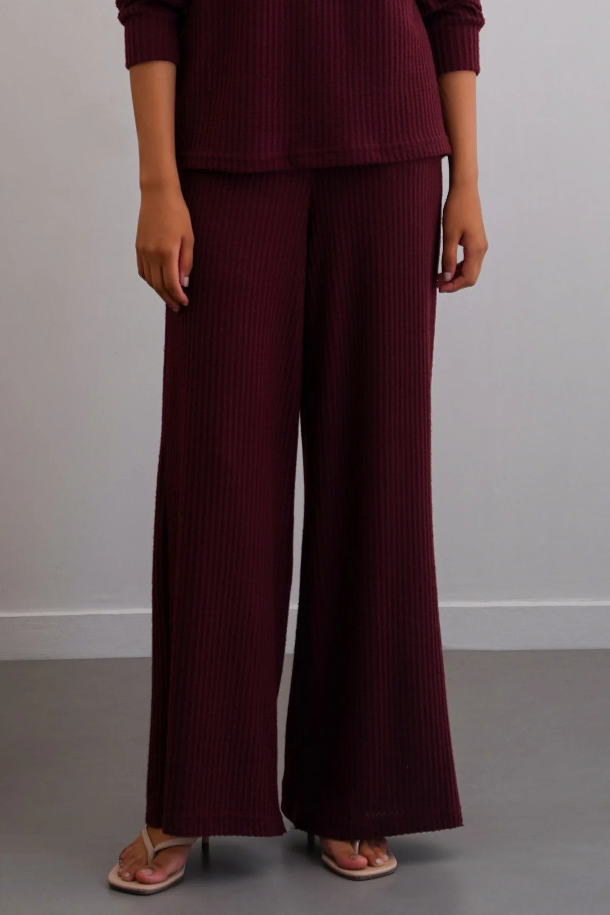 WAFFLE KNIT PANTS