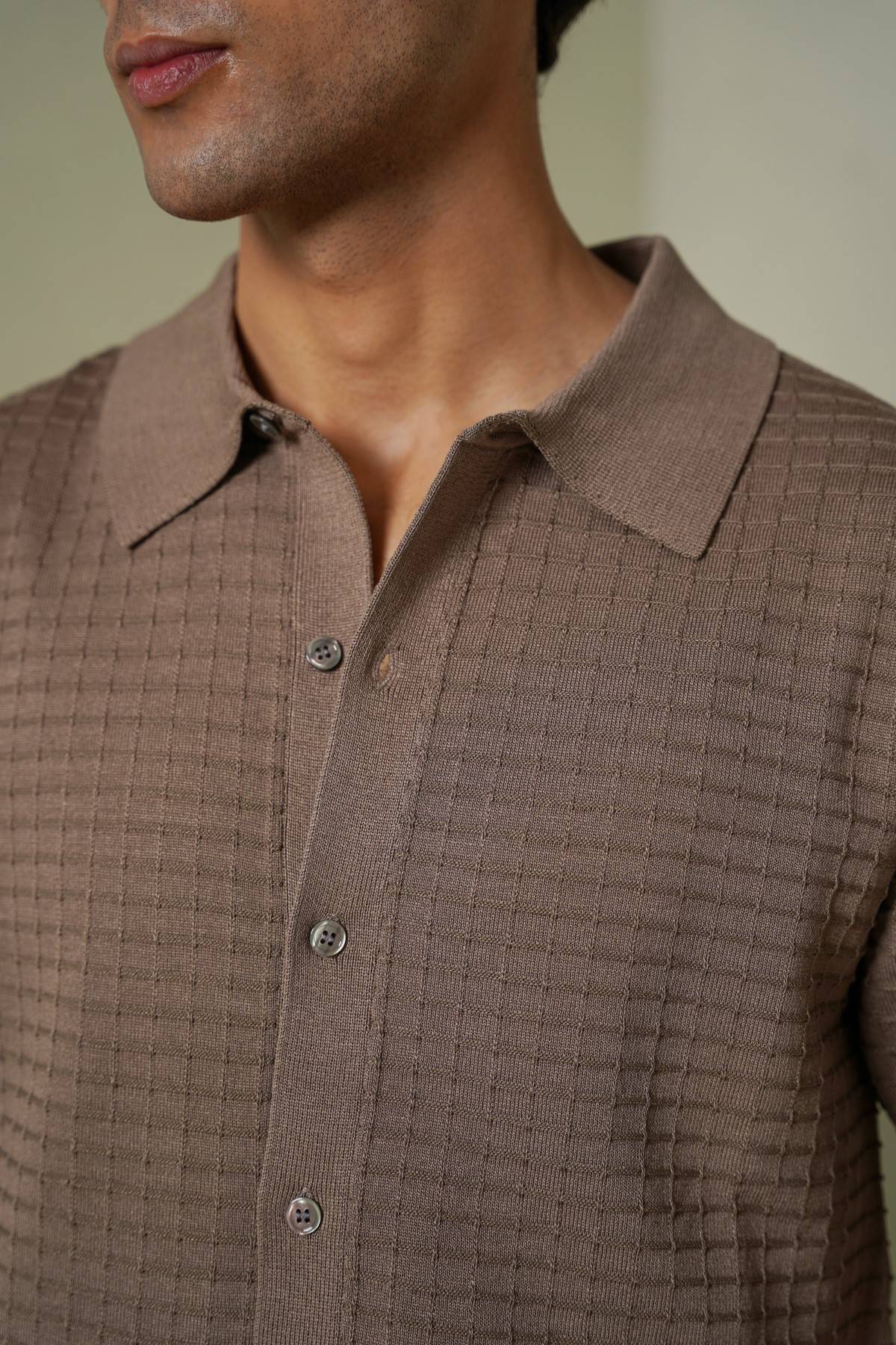 WAFFLE-KNIT SHIRT - Image 2