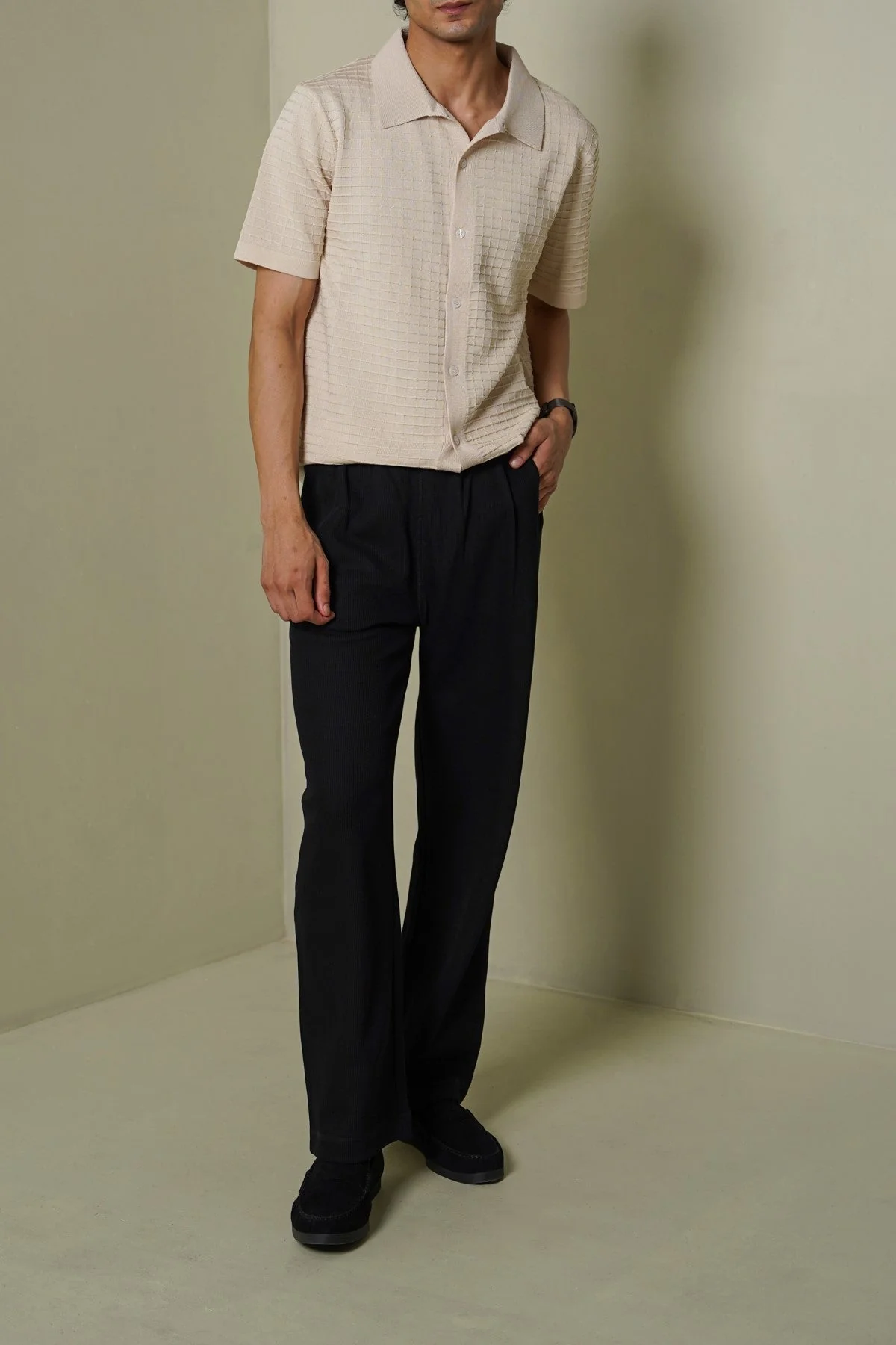 WAFFLE-KNIT SHIRT - Image 3
