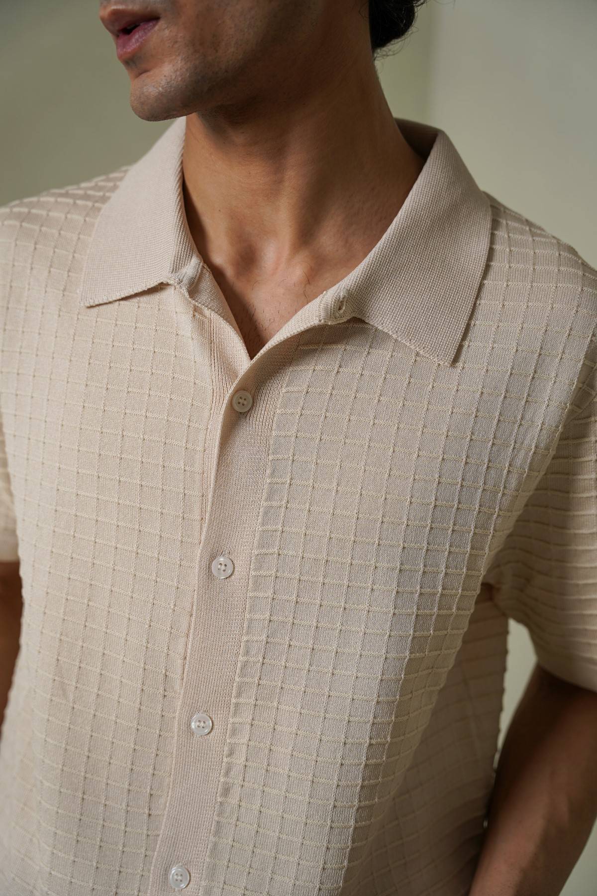 WAFFLE-KNIT SHIRT - Image 5