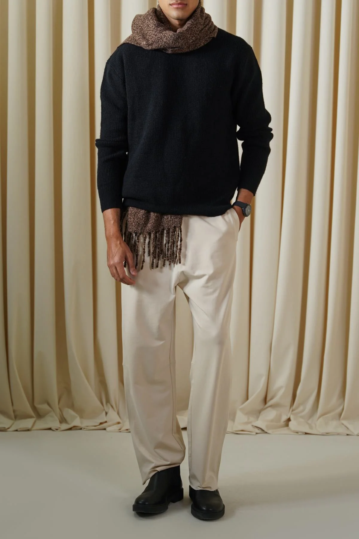 WAFFLE KNIT SWEATER - Image 4