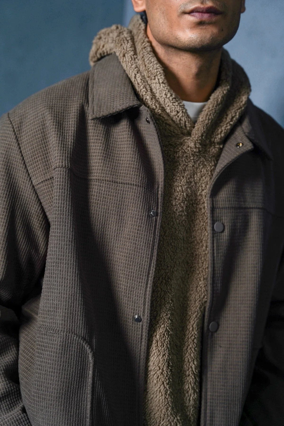 WAFFLE-TEXTURED JACKET - Image 3