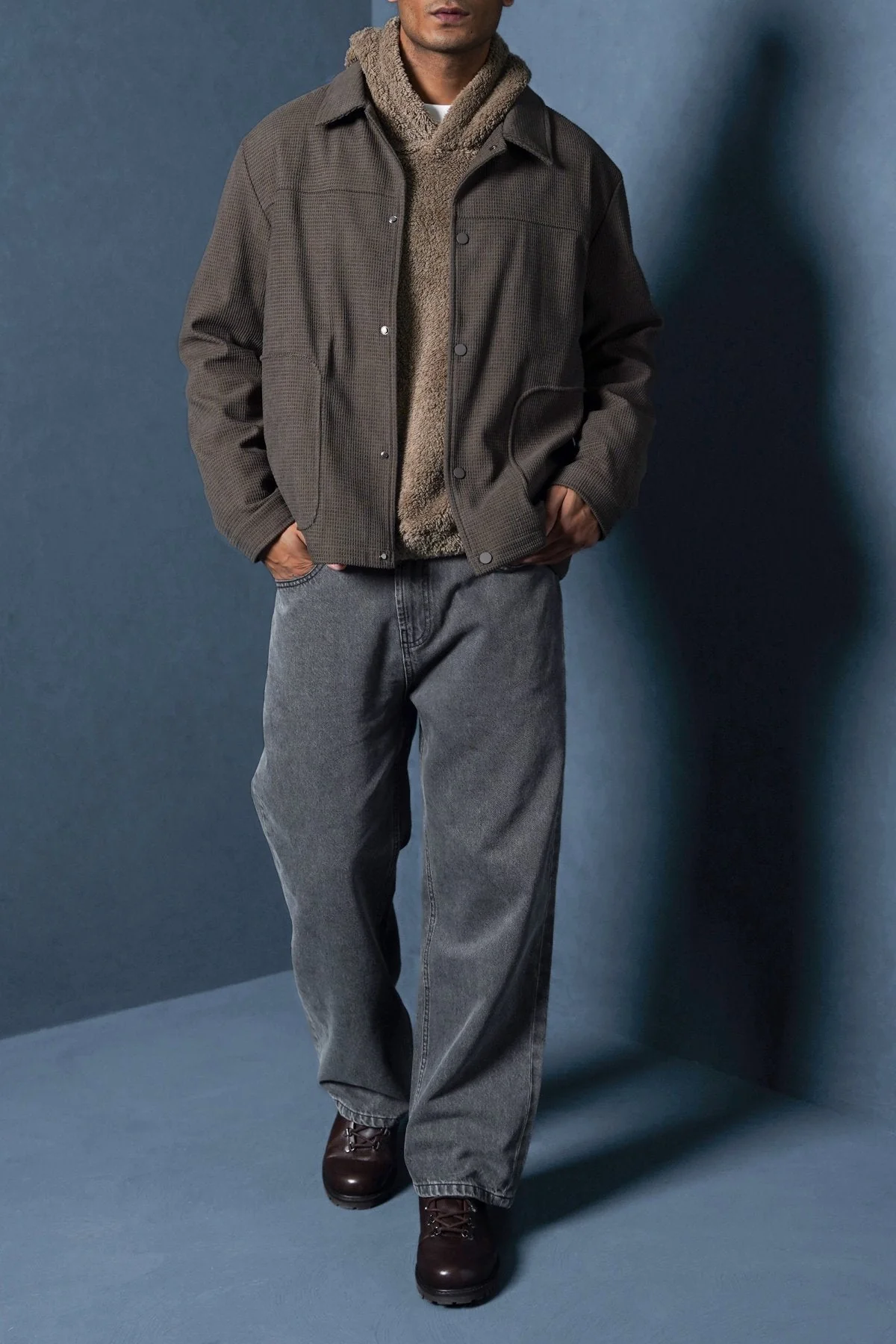WAFFLE-TEXTURED JACKET - Image 4