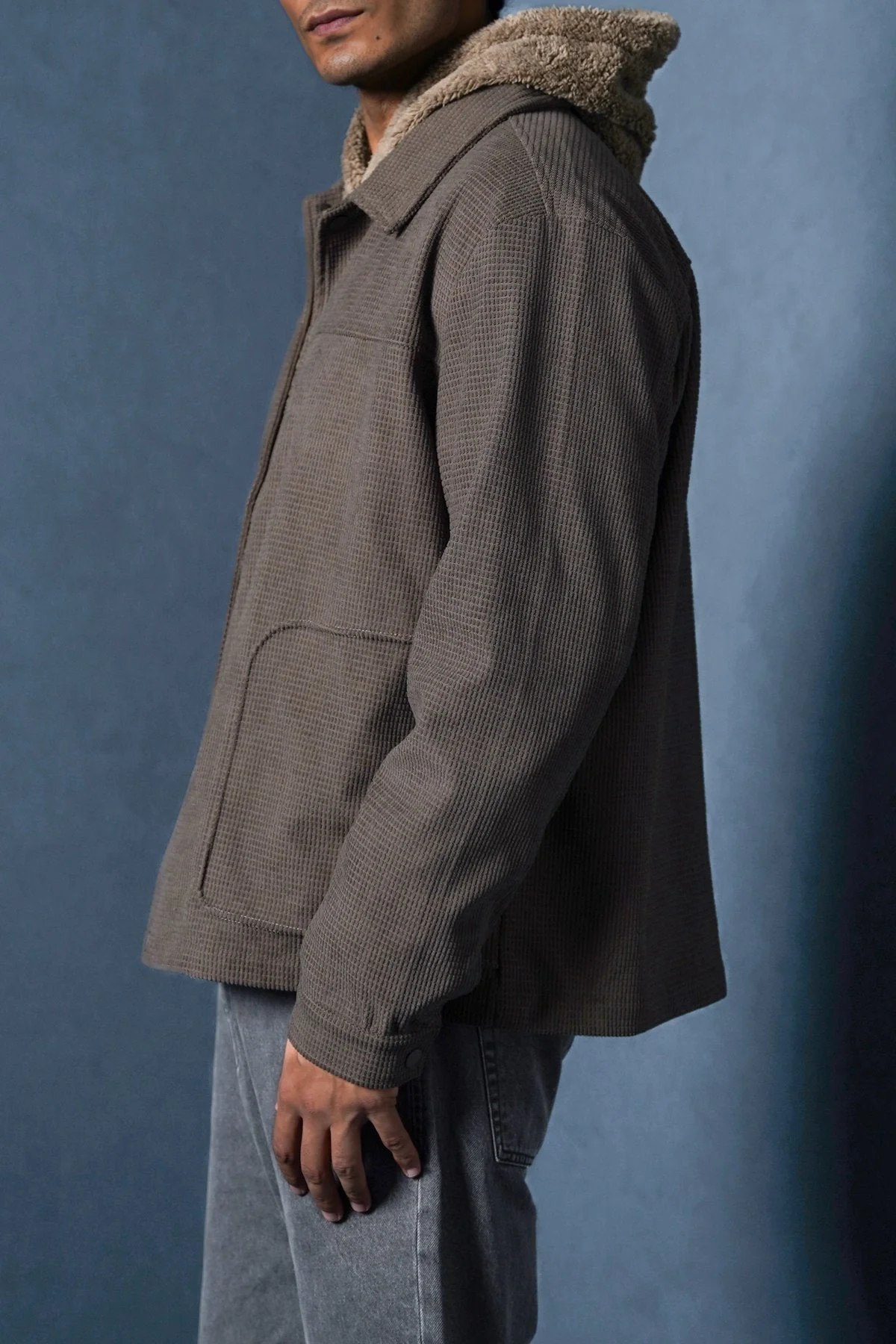 WAFFLE-TEXTURED JACKET - Image 6