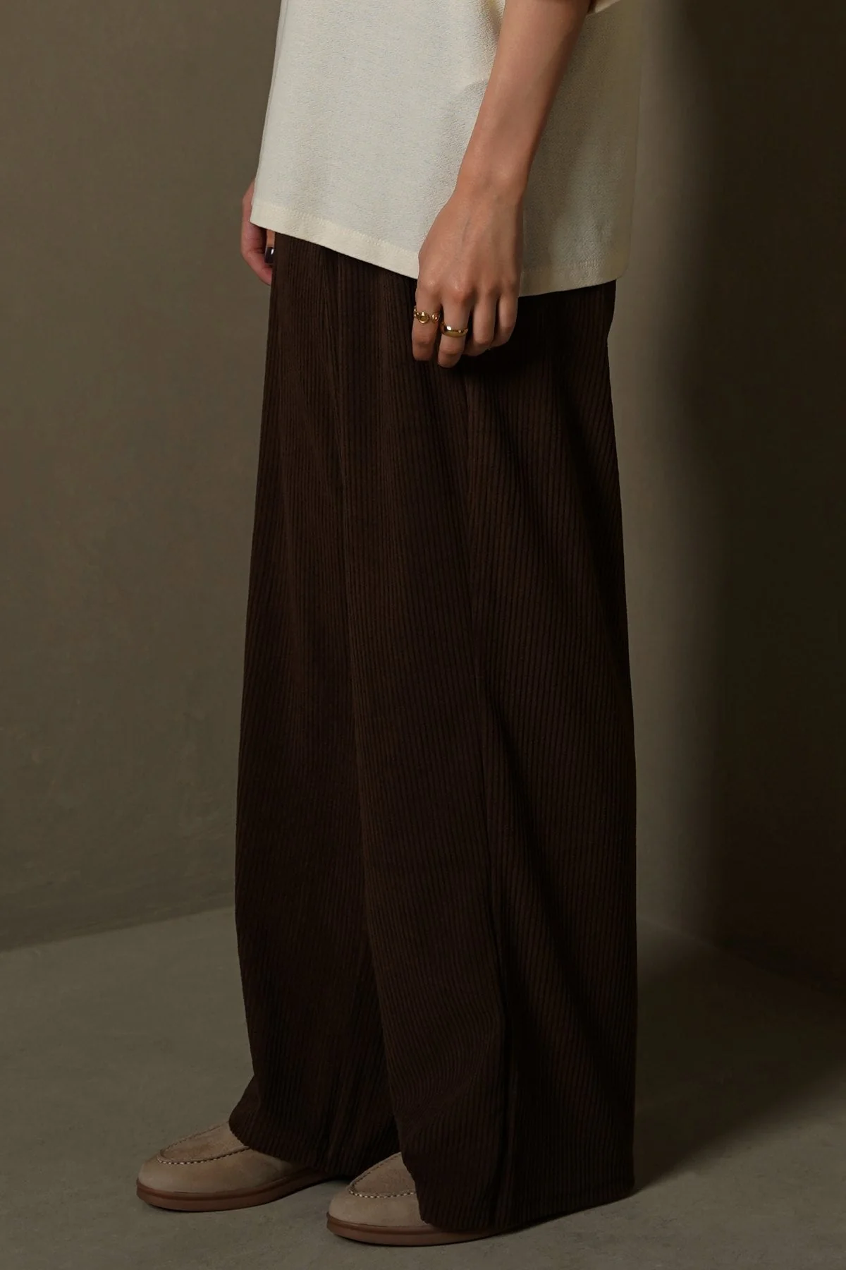 WALNUT CORDUROY TROUSERS - Image 5