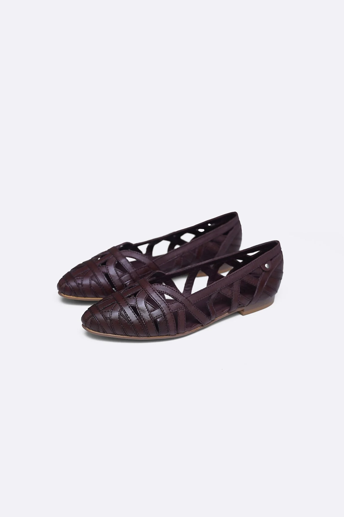LEATHER WOVEN PUMPS - Image 6