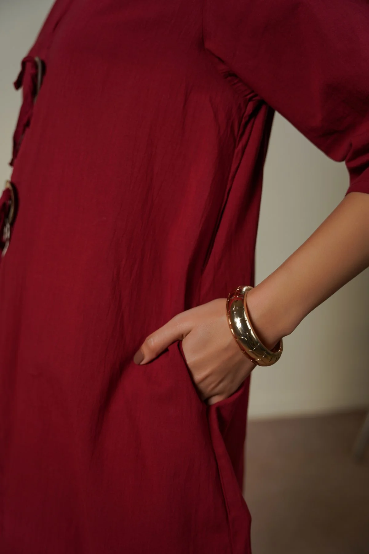 WOOD KNOT COTTON TUNIC - Image 6