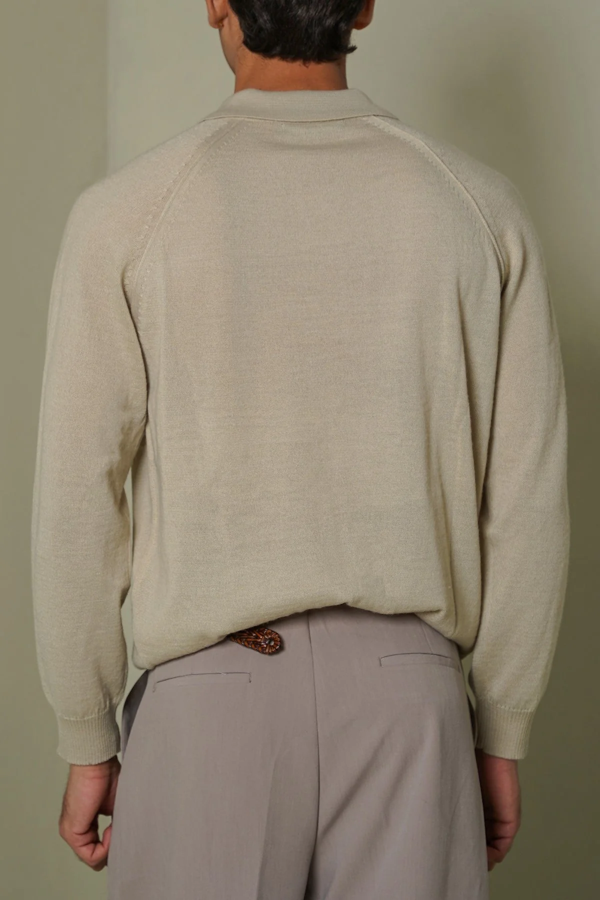 WOOL BLEND POLO SWEATER - Image 6