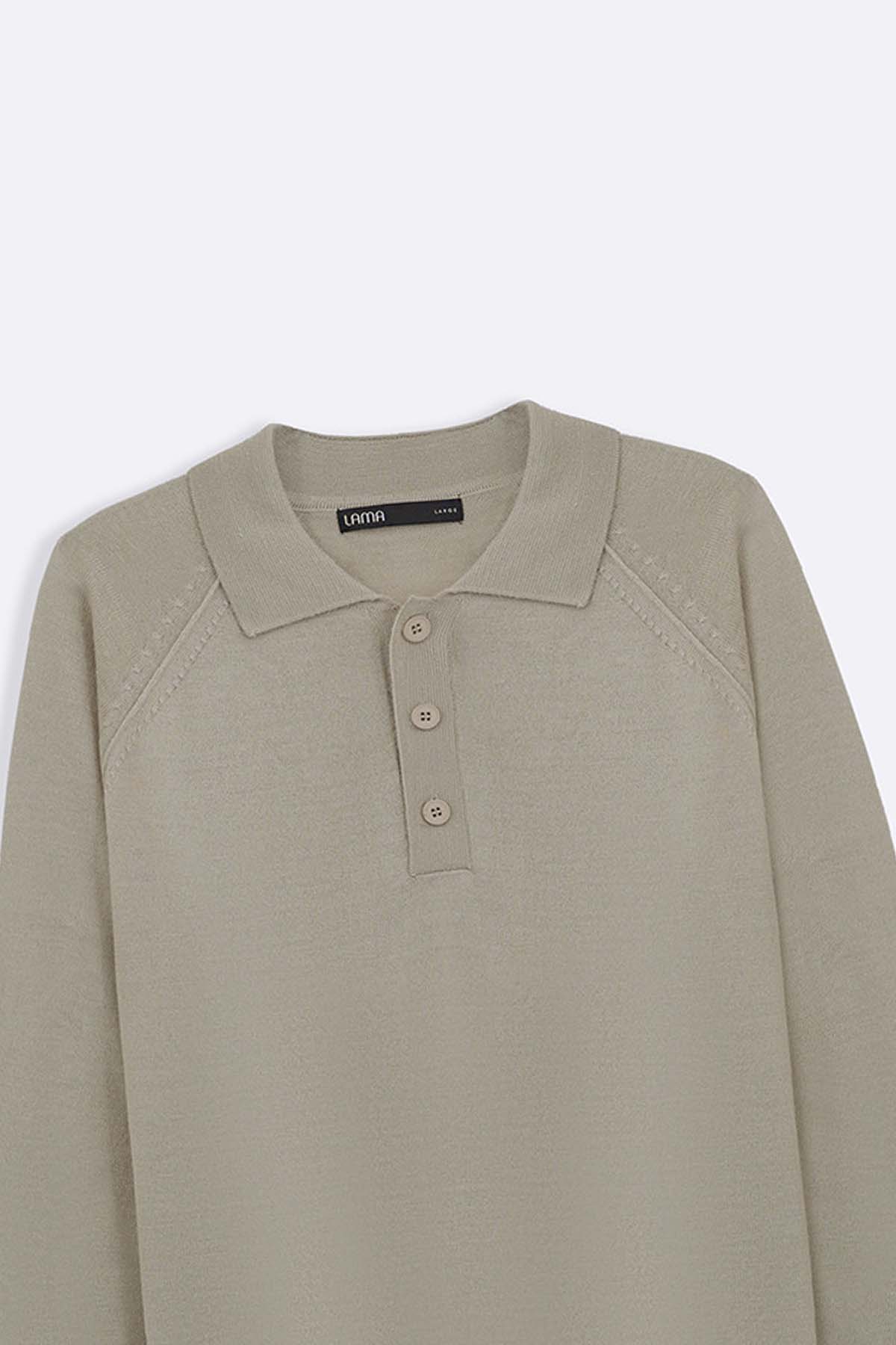 WOOL BLEND POLO SWEATER - Image 8