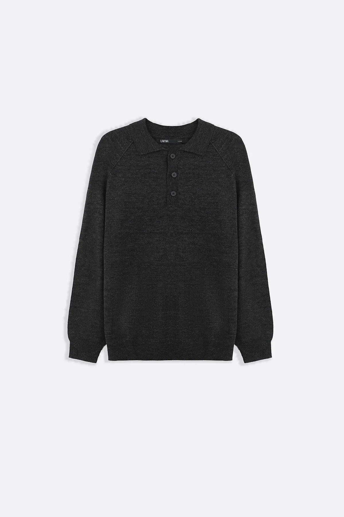 WOOL BLEND POLO SWEATER - Image 3