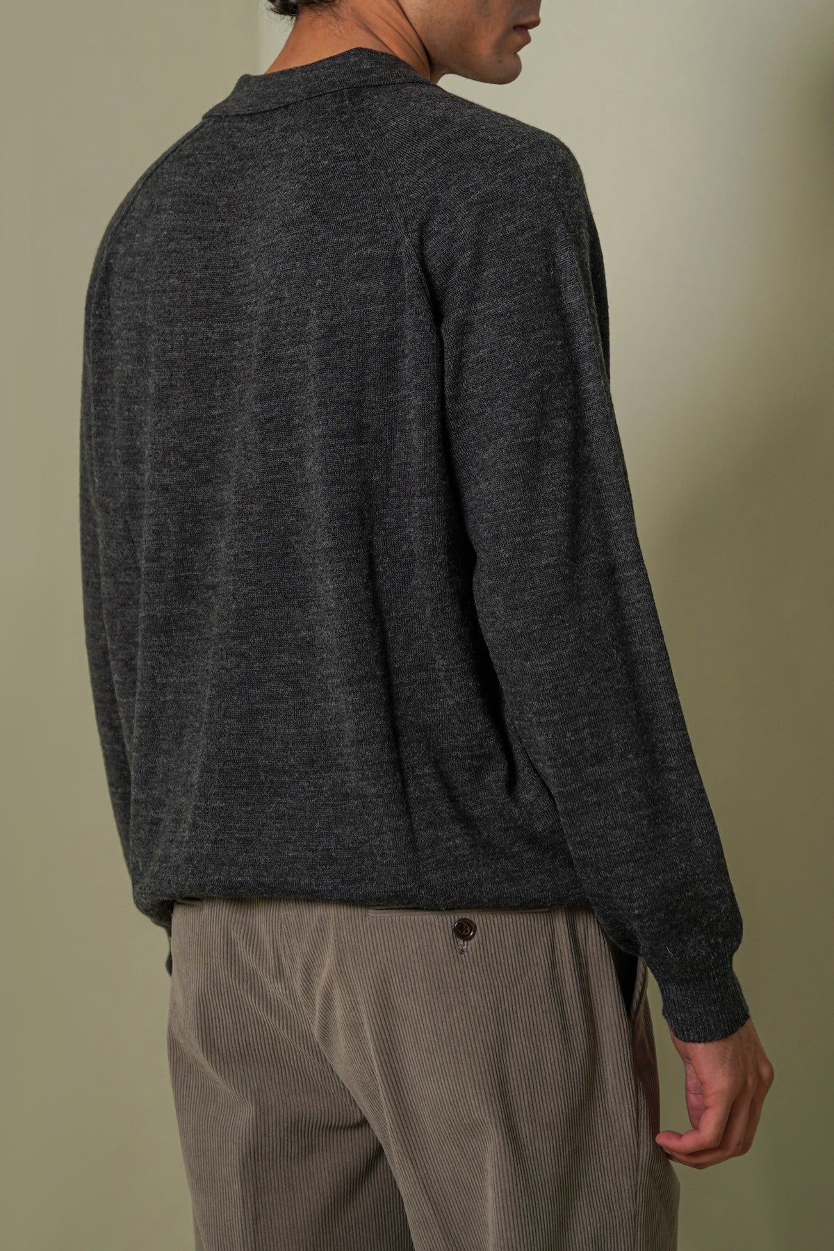 WOOL BLEND POLO SWEATER - Image 5
